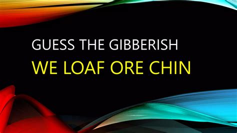 bill lope bets gibberish|Guess the Gibberish .